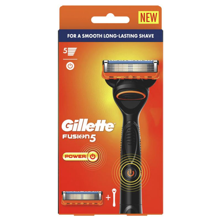 Gillette Fusion Power Razor + 1 Blade Refills front image on Livehealthy HK imported from Australia