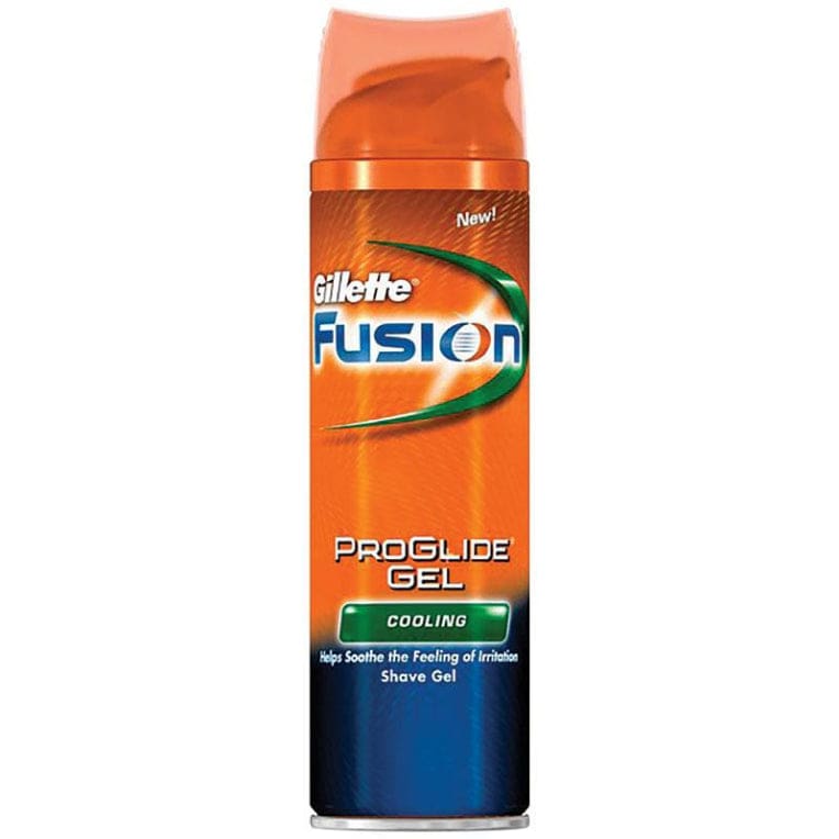 Gillette Fusion Pro Glide Cooling Shave Gel 200ml front image on Livehealthy HK imported from Australia