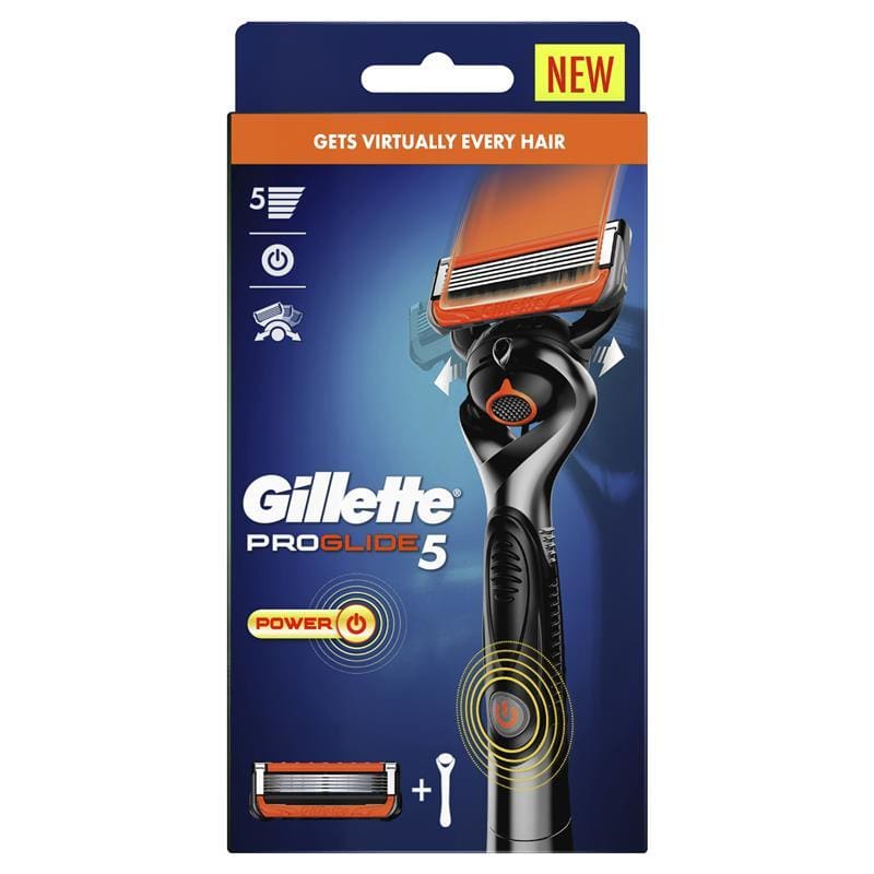 Gillette Fusion Proglide Power Razor + 1 Blade Refills front image on Livehealthy HK imported from Australia