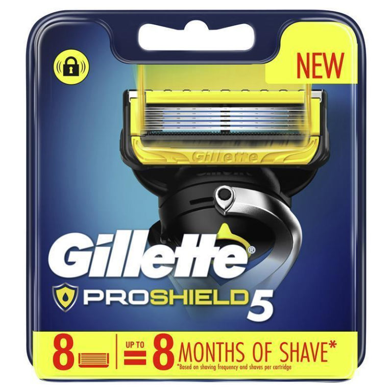 Gillette Fusion ProShield Razor Blades 8 Pack front image on Livehealthy HK imported from Australia