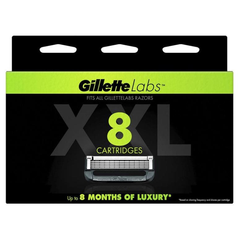 Gillette Labs Razor Blades Cartridges 8 Pack front image on Livehealthy HK imported from Australia