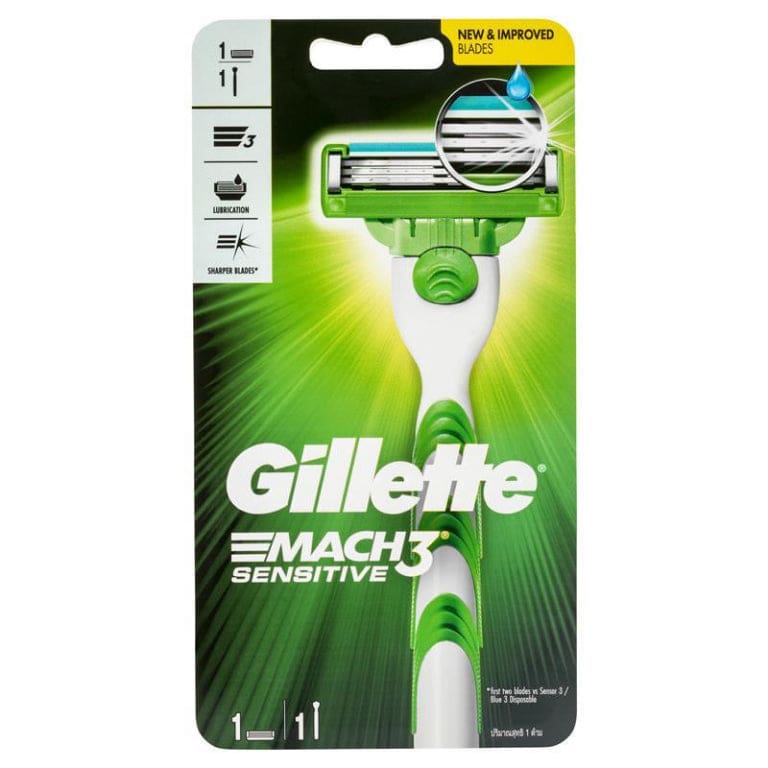 Gillette Mach 3 Turbo Sensitive Razor front image on Livehealthy HK imported from Australia