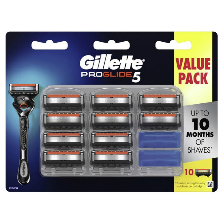 Gillette ProGlide Flexball Razor Blades 10 Cartridges front image on Livehealthy HK imported from Australia