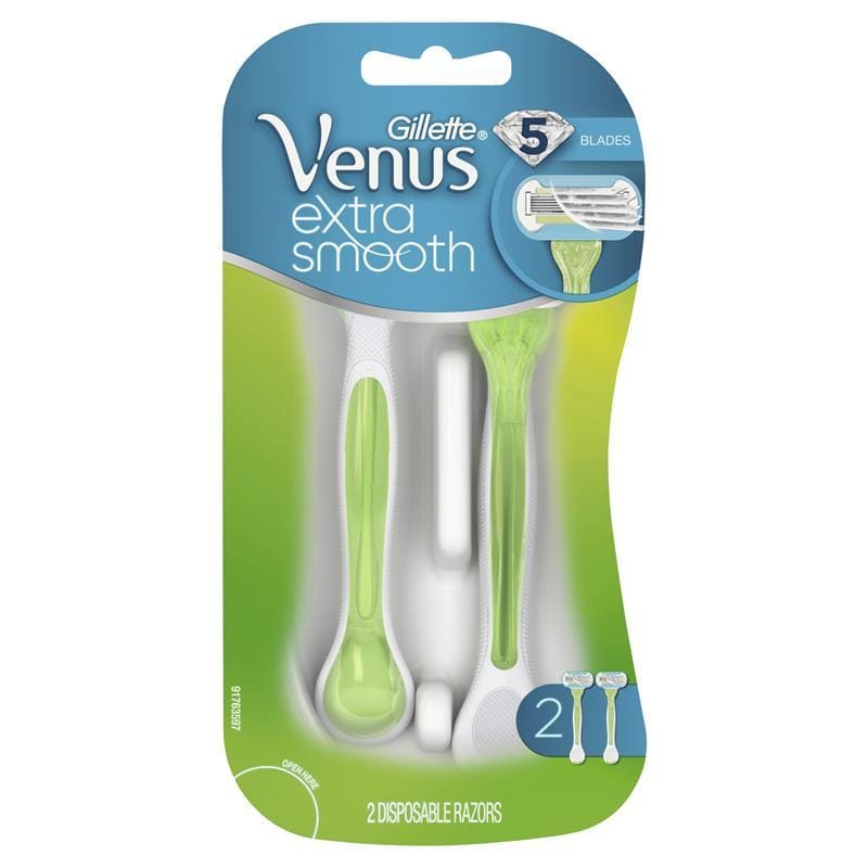 Gillette Venus Embrace Disposable Razors 2 Pack front image on Livehealthy HK imported from Australia