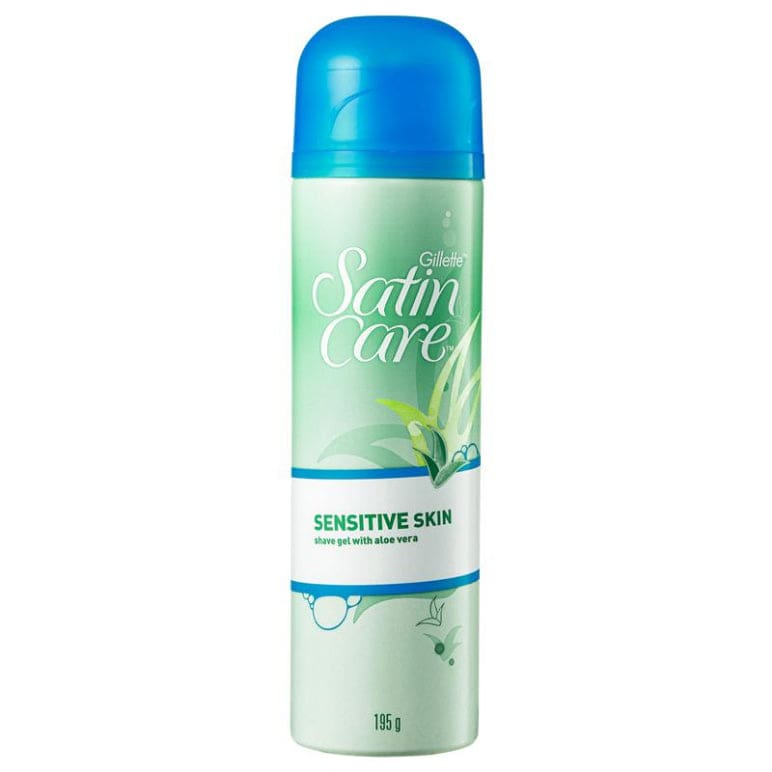 Gillette Venus Satin Care Sensitive Skin Shaving Gel 195g front image on Livehealthy HK imported from Australia