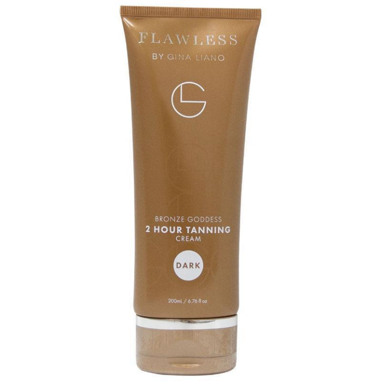 Gina Liano FLAWLESS 2 Hour Tanning Cream Dark front image on Livehealthy HK imported from Australia