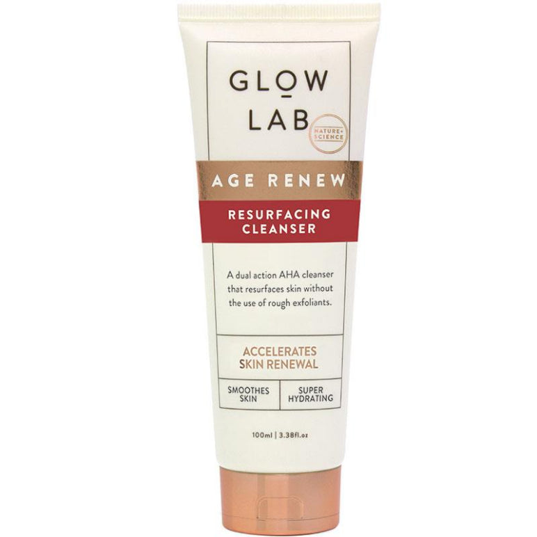 Glow Lab Age Renew Resurfacing Cleanser 100ml front image on Livehealthy HK imported from Australia