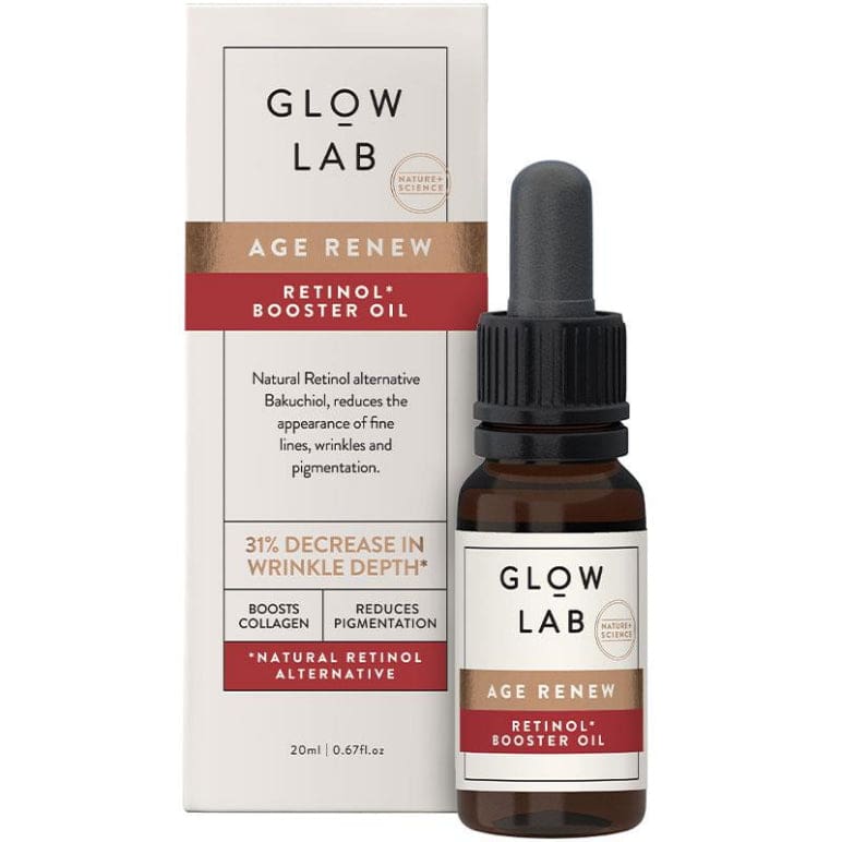 Glow Lab Age Renew Retinol Booster Oil 20ml front image on Livehealthy HK imported from Australia