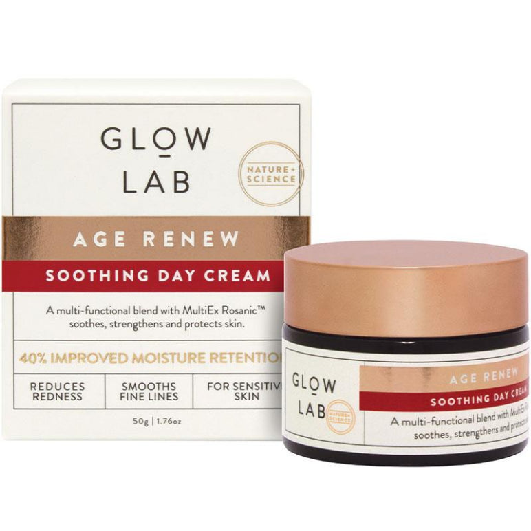 Glow Lab Age Renew Soothing Day Cream 50g front image on Livehealthy HK imported from Australia