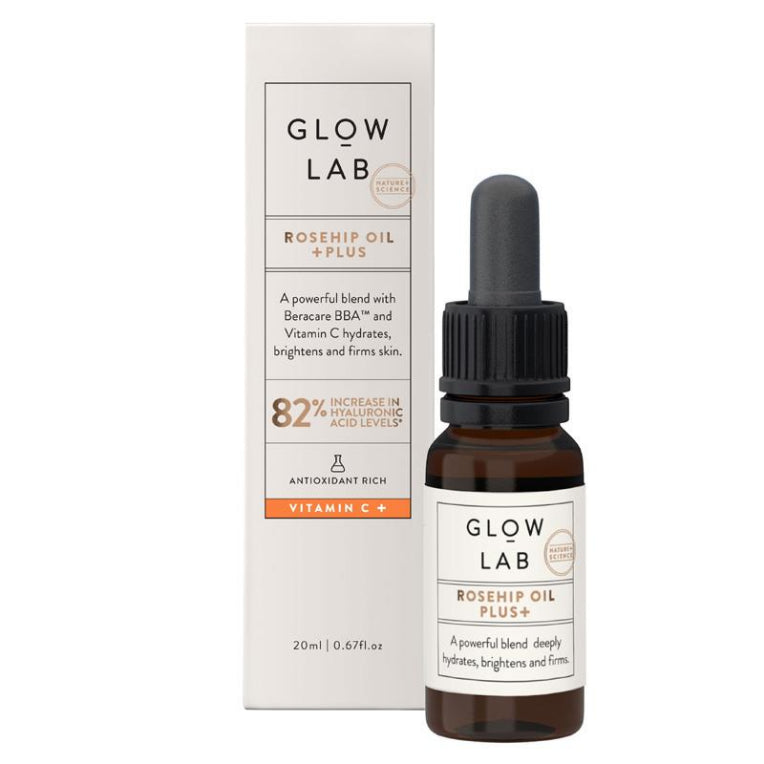 Glow Lab Rosehip Oil + PLUS 20ml front image on Livehealthy HK imported from Australia