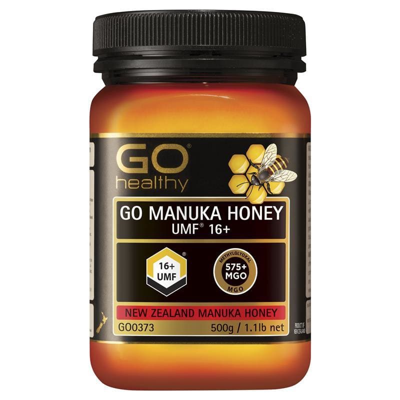 GO Healthy Manuka Honey UMF 16+ (MGO 575+) 500gm front image on Livehealthy HK imported from Australia