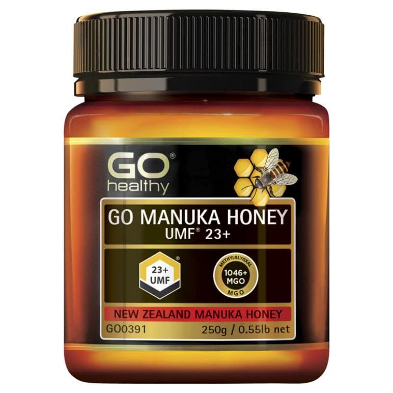 Go Healthy Manuka Honey UMF 23+ 250grams front image on Livehealthy HK imported from Australia