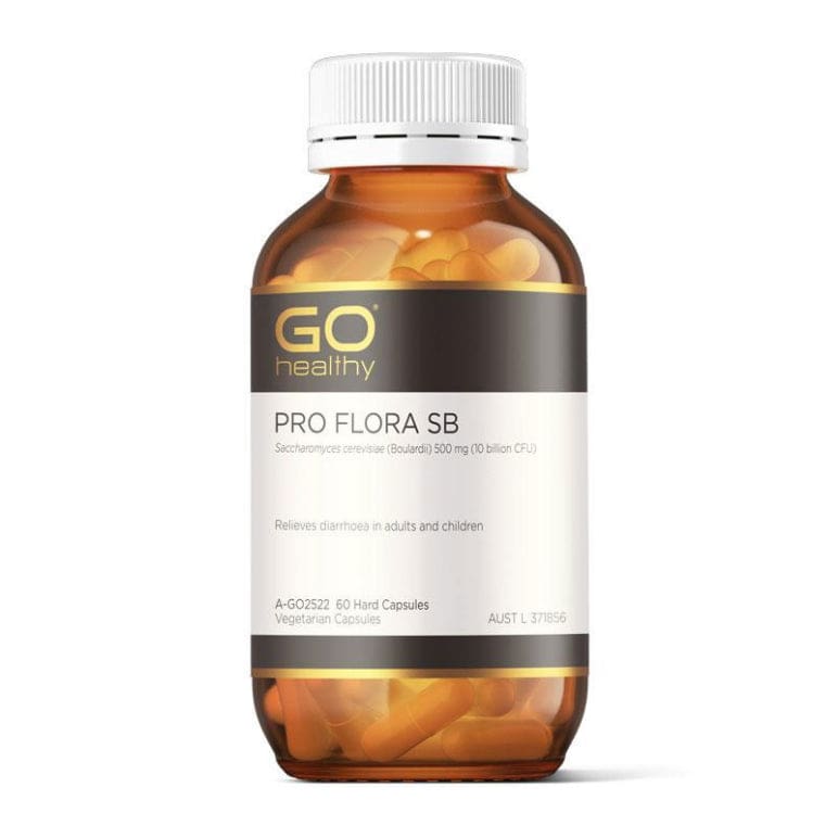 GO Healthy Pro Flora SB 60 Vege Capsules front image on Livehealthy HK imported from Australia