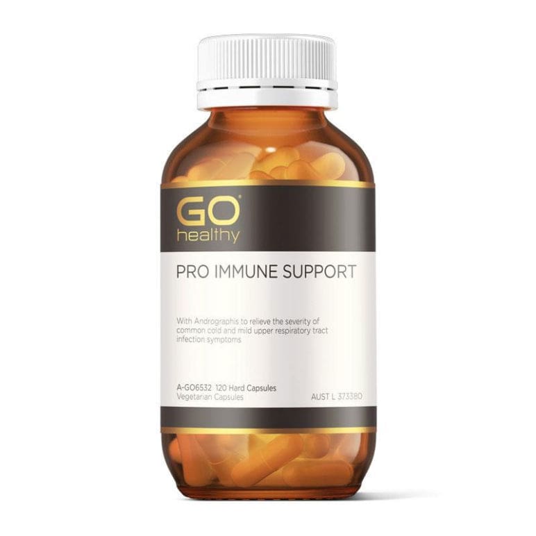 GO Healthy Pro Immune Support 120 Vege Capsules front image on Livehealthy HK imported from Australia