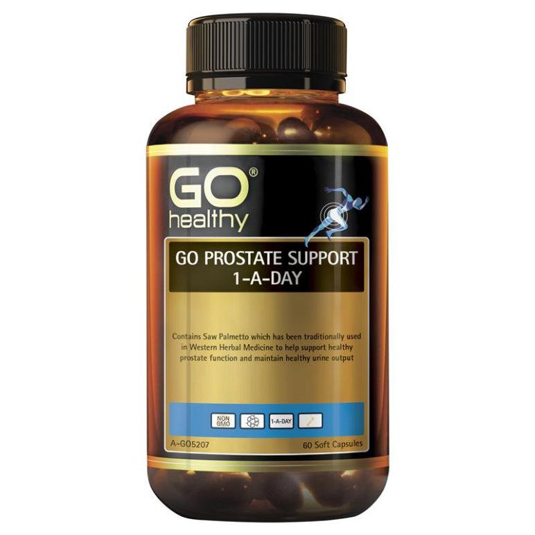 GO Healthy Prostate Support 1 A Day 60 Softgel Capsules front image on Livehealthy HK imported from Australia