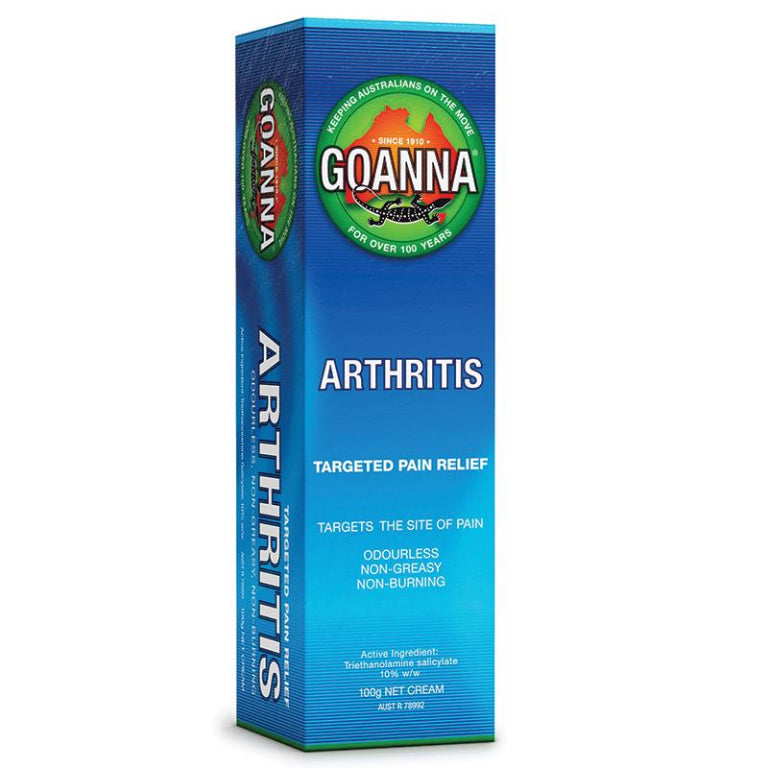 Goanna Arthritis Cream 100g front image on Livehealthy HK imported from Australia