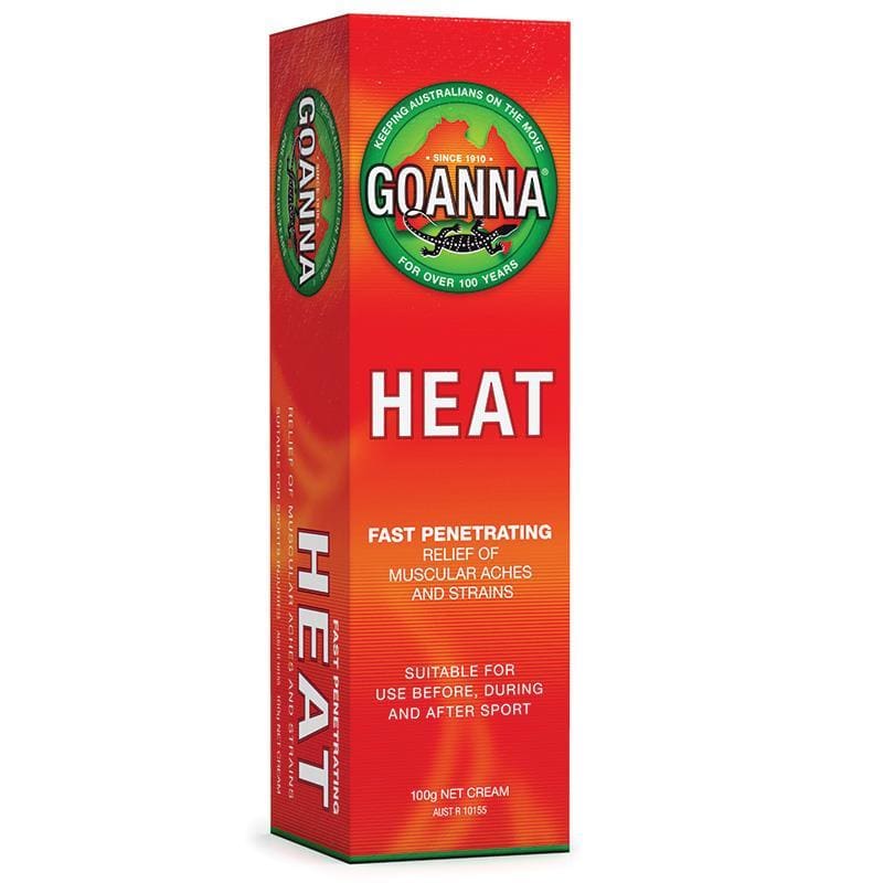 Goanna Heat Rub Cream 100g front image on Livehealthy HK imported from Australia