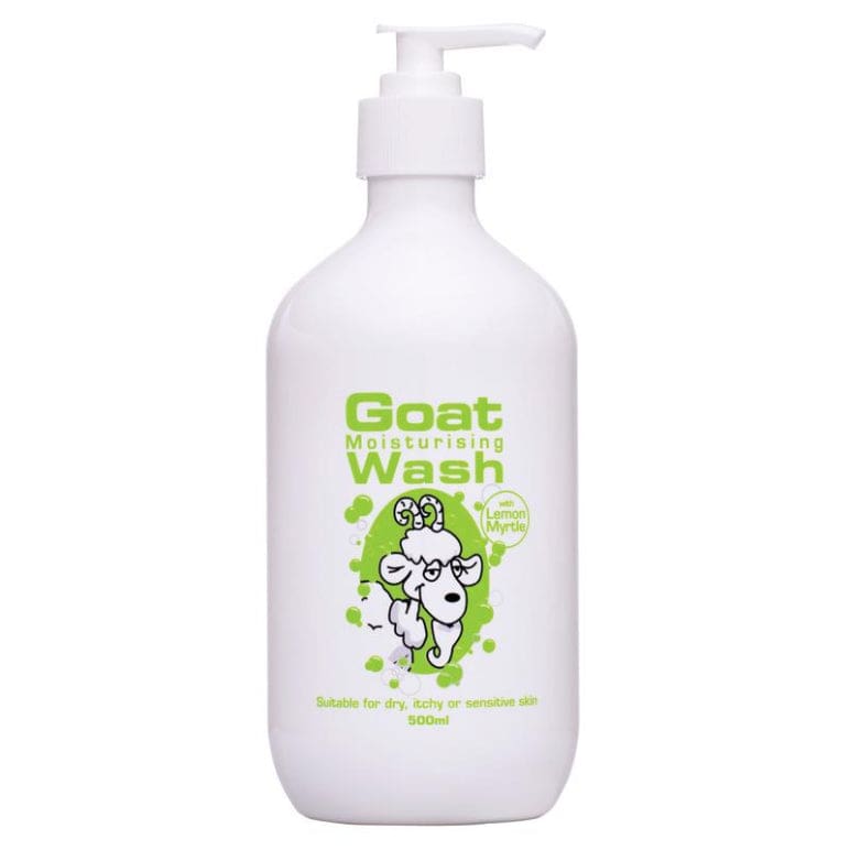 Goat Body Wash with Lemon Myrtle 500ml front image on Livehealthy HK imported from Australia