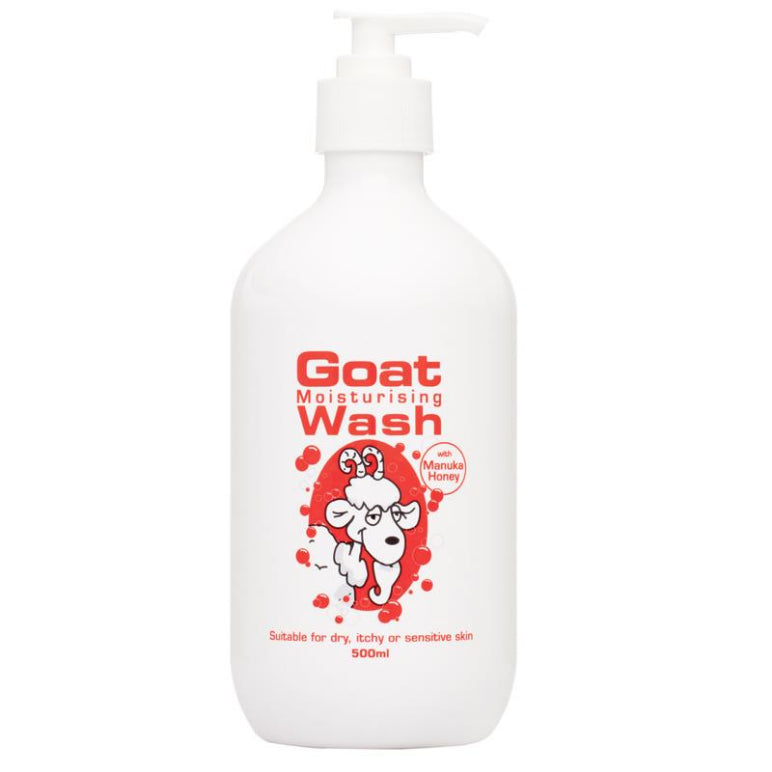Goat Body Wash with Manuka Honey 500ml front image on Livehealthy HK imported from Australia