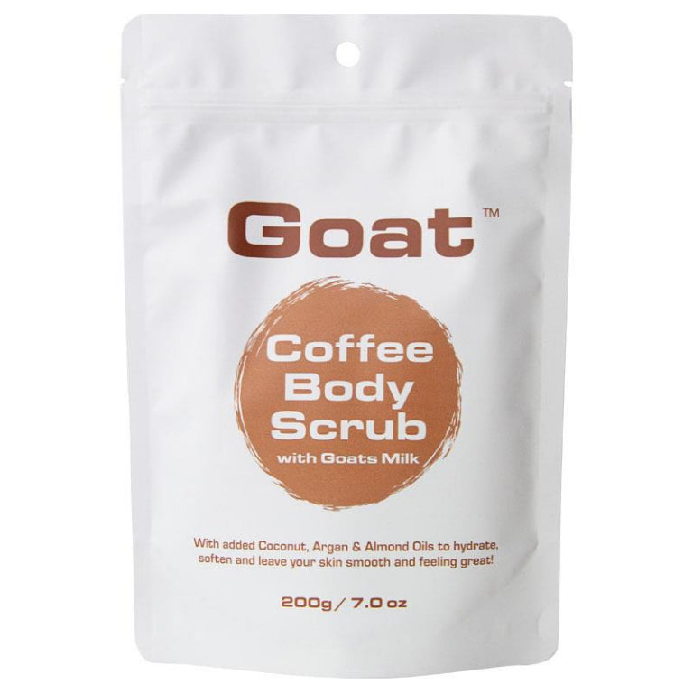Goat Coffee Scrub 200g front image on Livehealthy HK imported from Australia