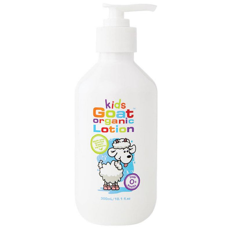Goat Kids Organic Moisturising Lotion 300ml front image on Livehealthy HK imported from Australia