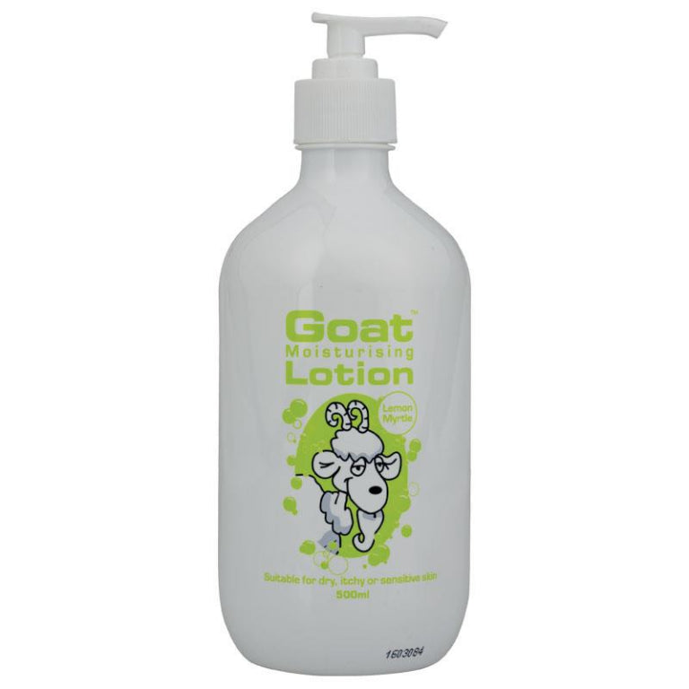 Goat Lotion with Lemon Myrtle 500ml front image on Livehealthy HK imported from Australia