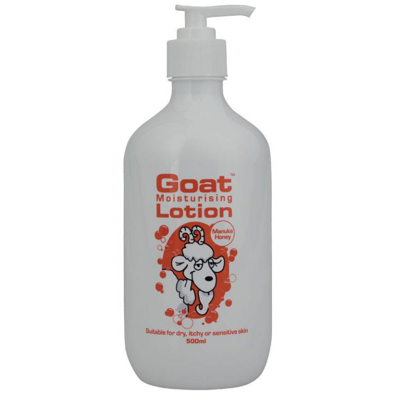 Goat Lotion with Manuka Honey 500ml front image on Livehealthy HK imported from Australia
