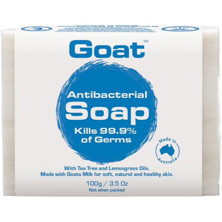 Goat Soap Antibacterial Bar 100g front image on Livehealthy HK imported from Australia