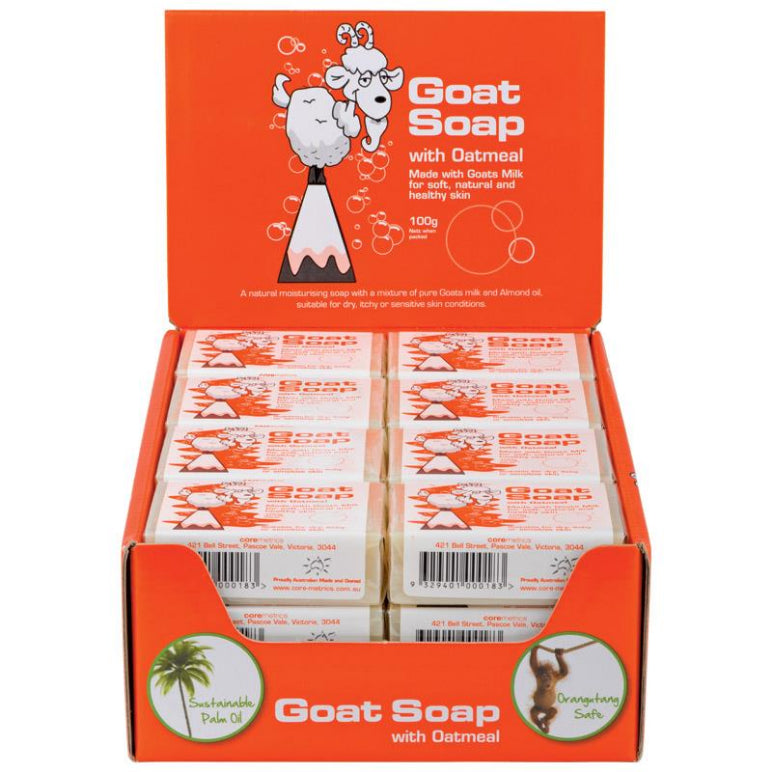 Goat Soap Oatmeal Value Pack 24 front image on Livehealthy HK imported from Australia
