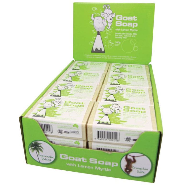 Goat Soap With Lemon Myrtle Value Pack 24 front image on Livehealthy HK imported from Australia