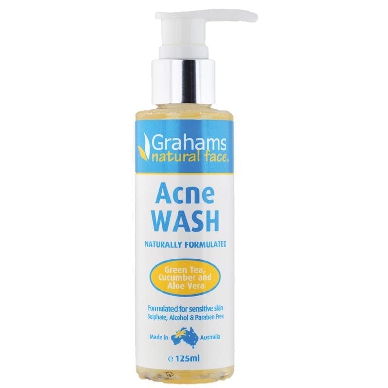 Grahams Acne Wash 125ml front image on Livehealthy HK imported from Australia