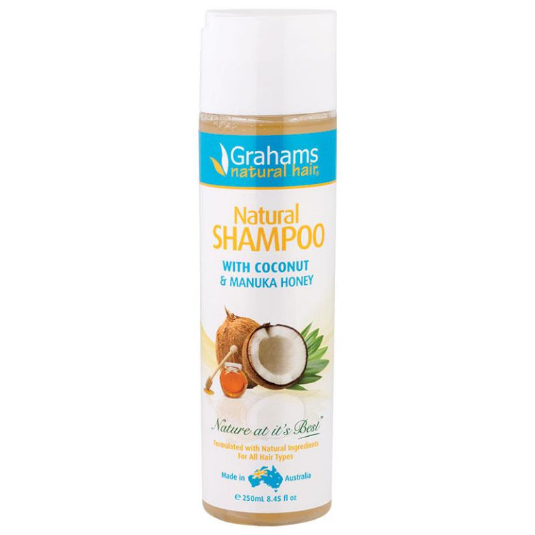 Grahams Natural Shampoo 250ml front image on Livehealthy HK imported from Australia
