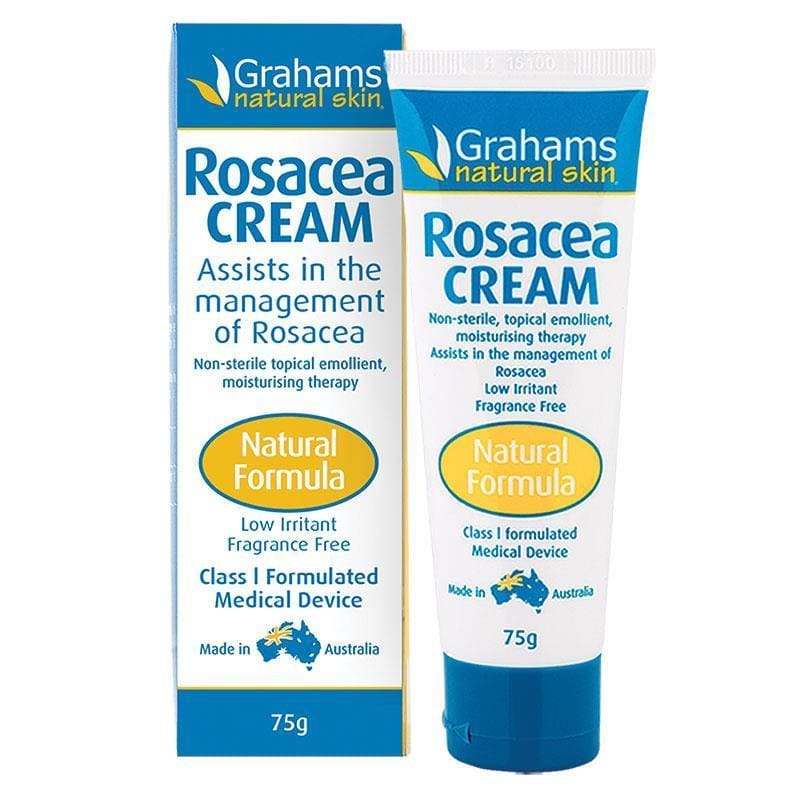 Grahams Rosacea Cream 75g front image on Livehealthy HK imported from Australia