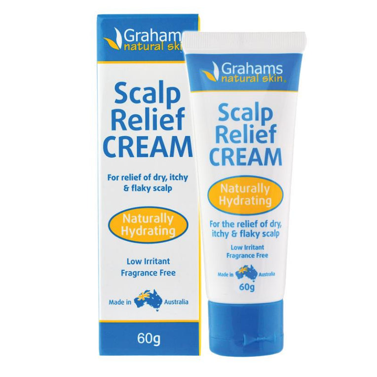 Grahams Scalp Relief Cream 60g front image on Livehealthy HK imported from Australia