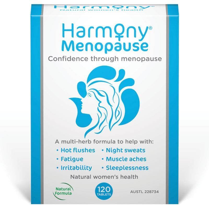 Harmony Menopause 120 Tablets front image on Livehealthy HK imported from Australia