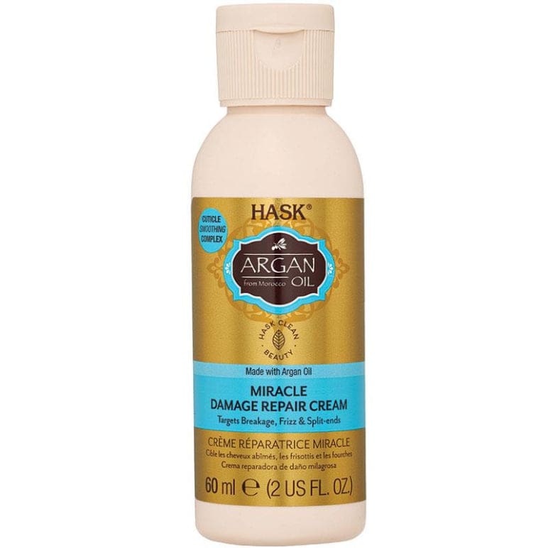 Hask Argan Oil Miracle Split Ends Damage Repair Cream 60ml front image on Livehealthy HK imported from Australia