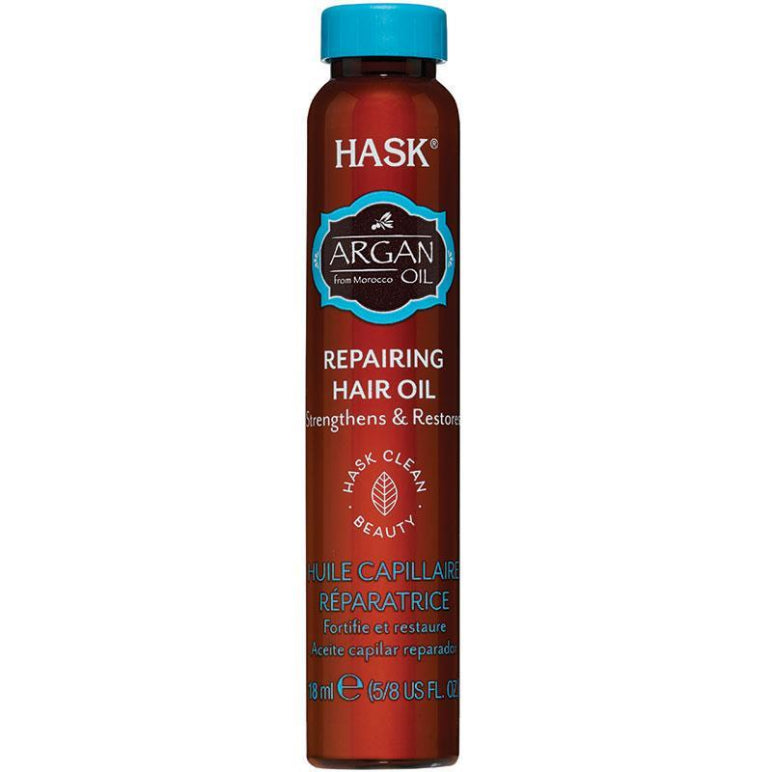 Hask Argan Oil Repairing Shine Oil 18ml front image on Livehealthy HK imported from Australia