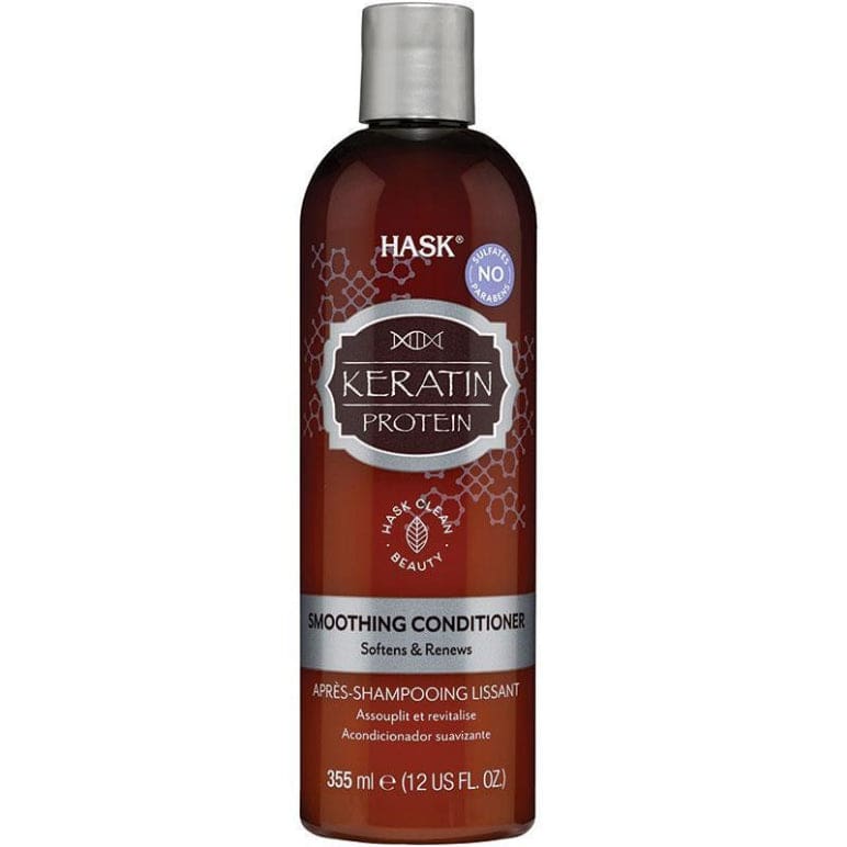 Hask Keratin Protein Smoothing Conditioner 355ml front image on Livehealthy HK imported from Australia