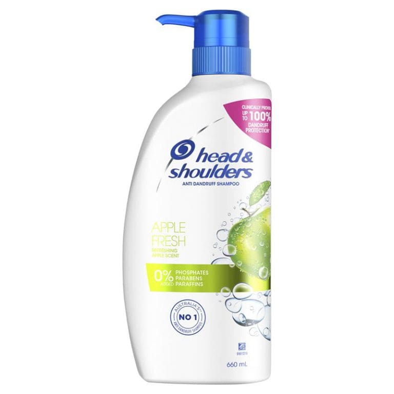 Head & Shoulders Apple Fresh Shampoo 660ml front image on Livehealthy HK imported from Australia