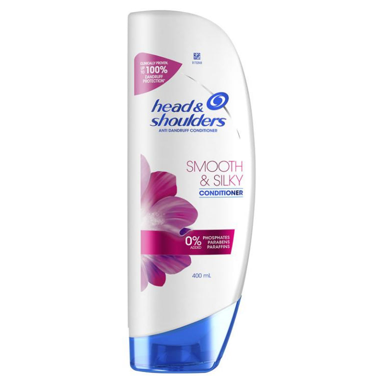 Head & Shoulders Smooth & Silky Anti-Dandruff Conditioner 400mL front image on Livehealthy HK imported from Australia