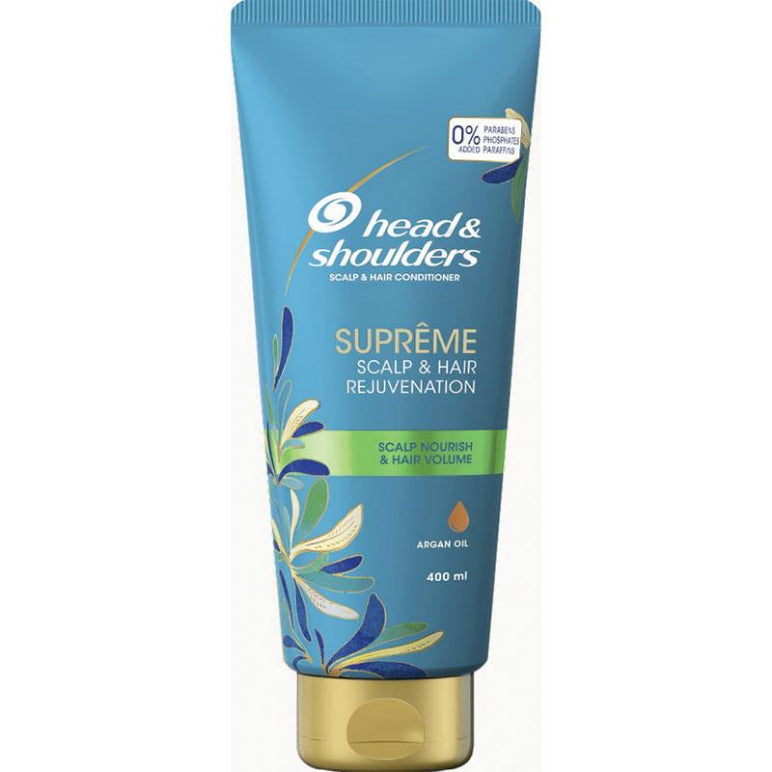 Head & Shoulders Supreme Scalp Nourish & Hair Volume Conditioner 400ml front image on Livehealthy HK imported from Australia
