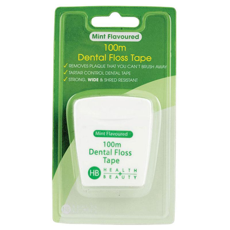 Health & Beauty Dental Floss 100m Mint front image on Livehealthy HK imported from Australia