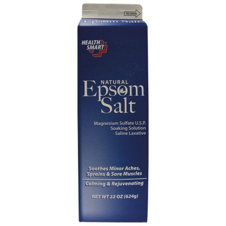 Health Smart Natural Epsom Salt 624g front image on Livehealthy HK imported from Australia