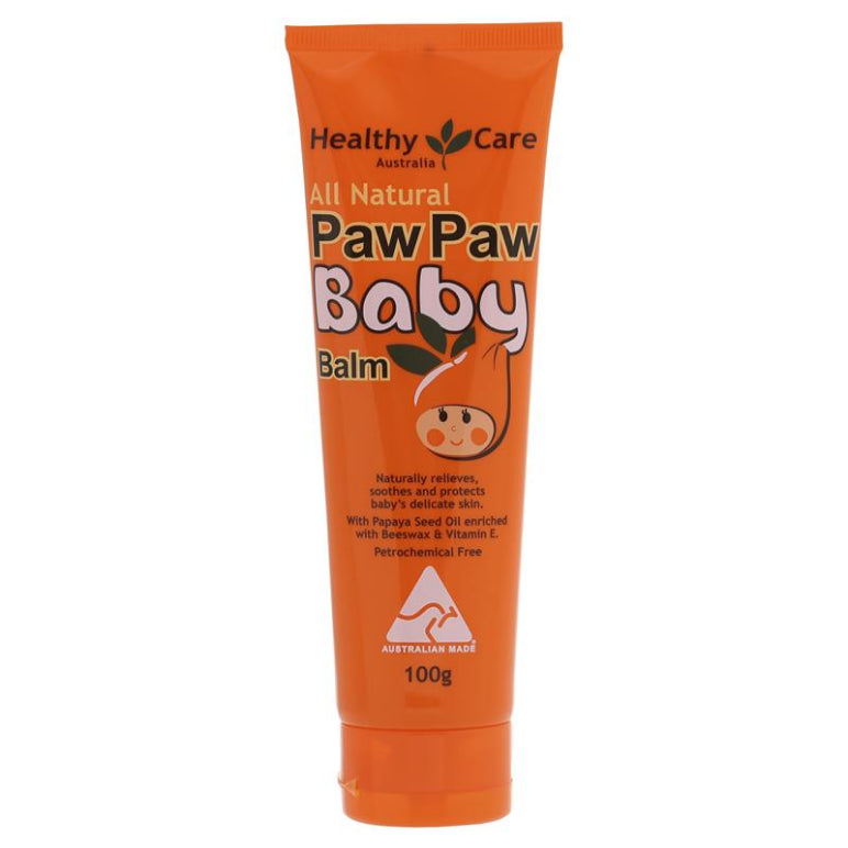Healthy Care All Natural Paw Paw Baby Balm 100g front image on Livehealthy HK imported from Australia