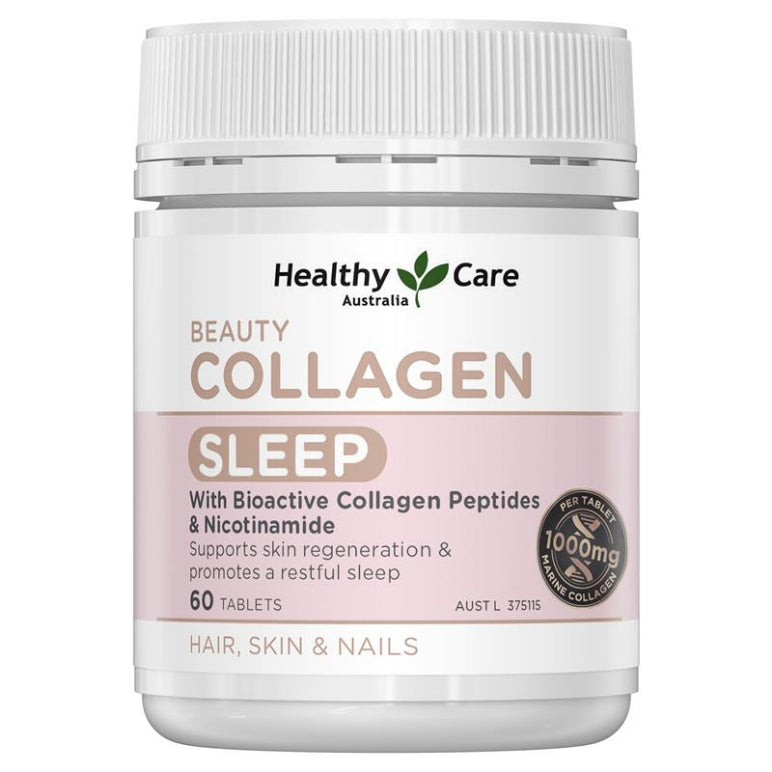 Healthy Care Beauty Collagen Sleep 60 Tablets front image on Livehealthy HK imported from Australia