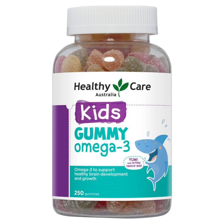 Healthy Care Gummy Omega 3 250 Pastilles front image on Livehealthy HK imported from Australia