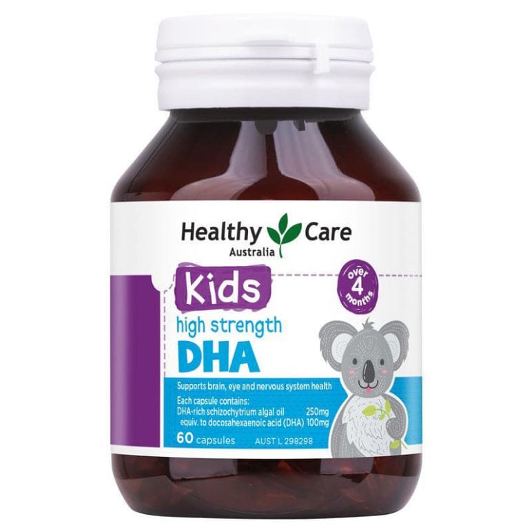 Healthy Care Kids DHA 60 Capsules front image on Livehealthy HK imported from Australia