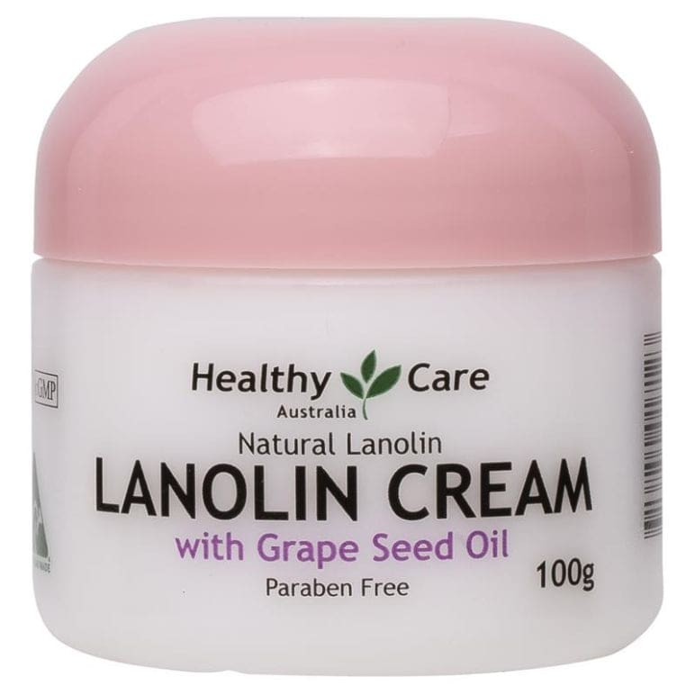 Healthy Care Lanolin Cream With Grape Seed 100g front image on Livehealthy HK imported from Australia
