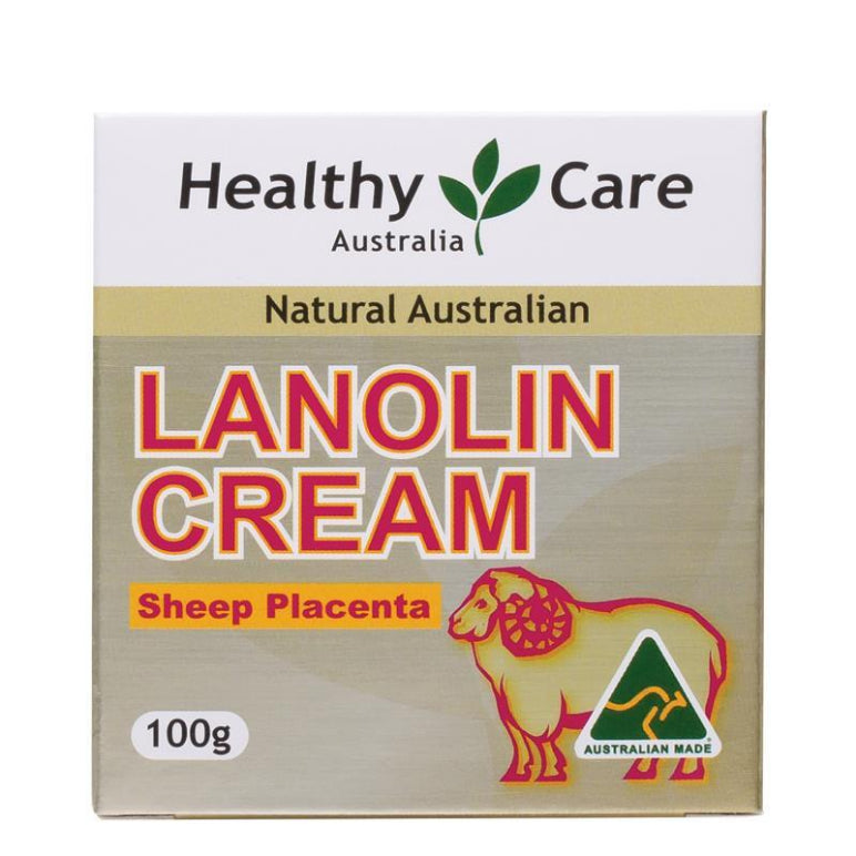 Healthy Care Lanolin with Sheep Placenta 100g front image on Livehealthy HK imported from Australia