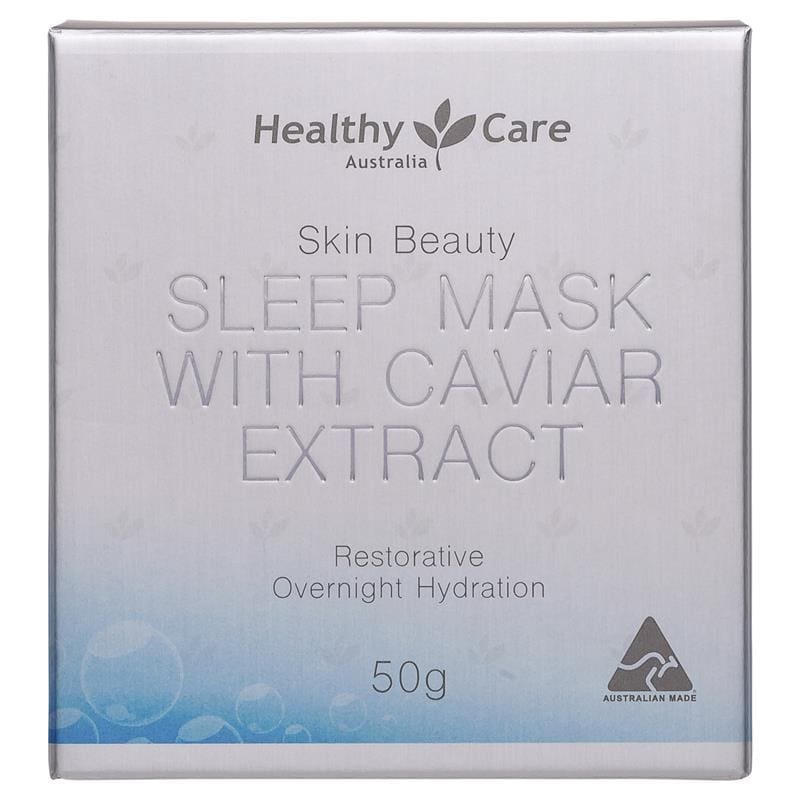 Healthy Care Sleep Mask with Caviar Extract 50g front image on Livehealthy HK imported from Australia